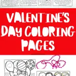 valentine's day coloring pages free printables