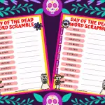 Day of the Dead Word Scramble