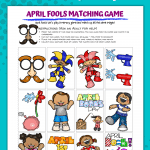 april fools day matching game