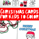 christmas cards for kids to color