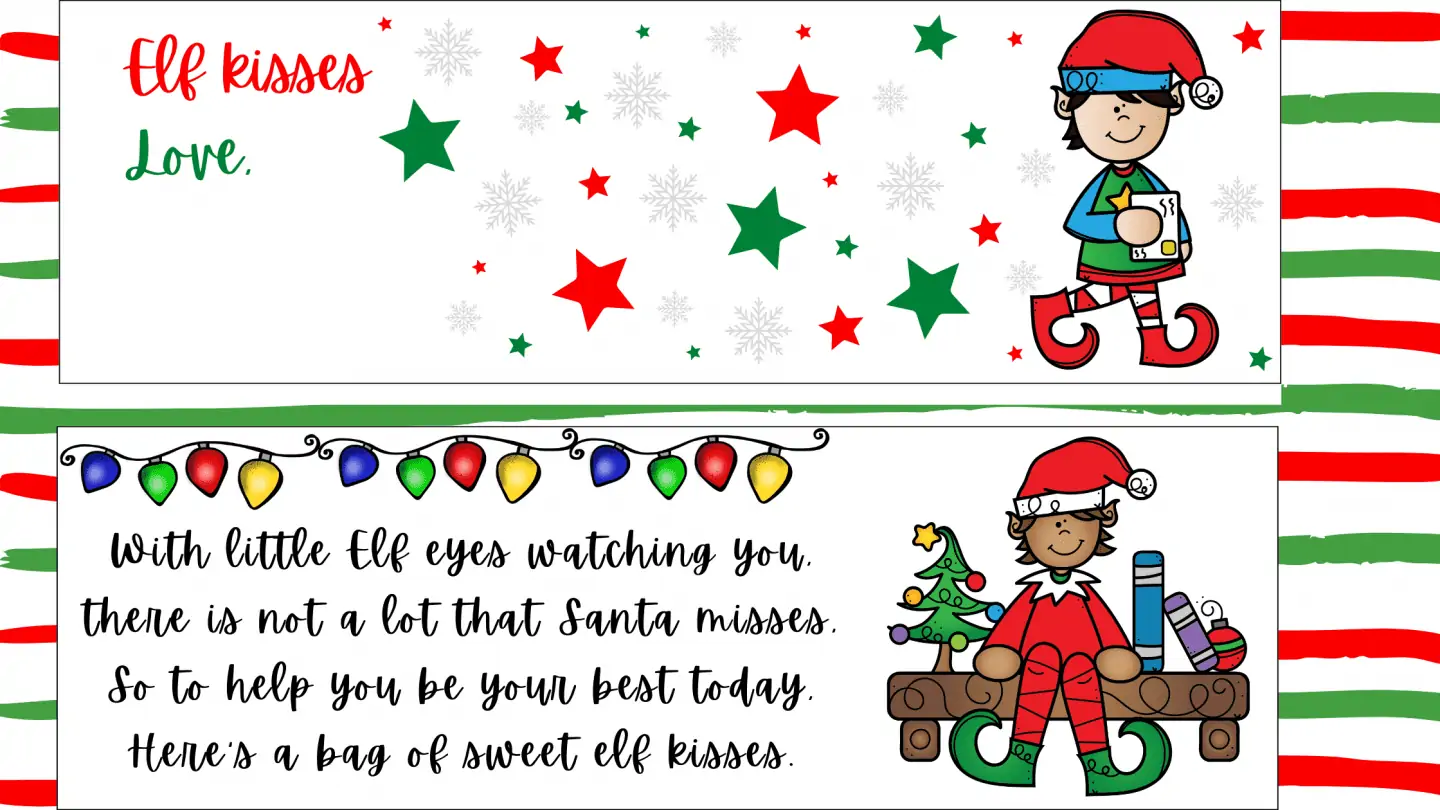 elf kisses poem boy