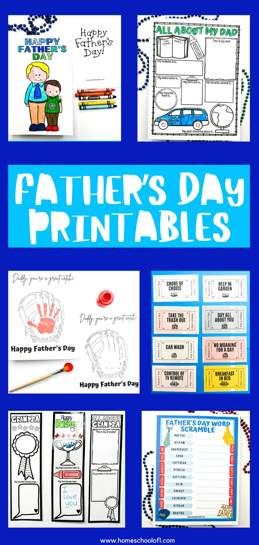 Free Father's Day Printables & Gift Ideas