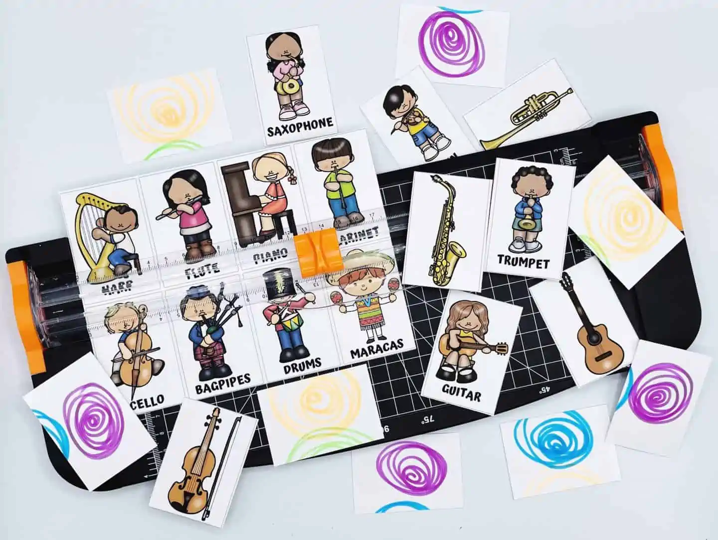 musical instruments memory game