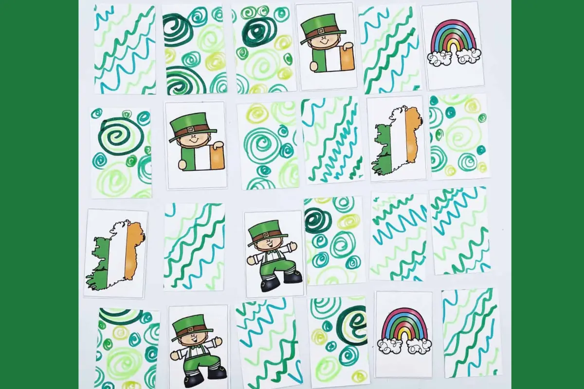 Free St Patrick’s Day Memory Game Printable