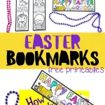 Easter bookmarks free printable