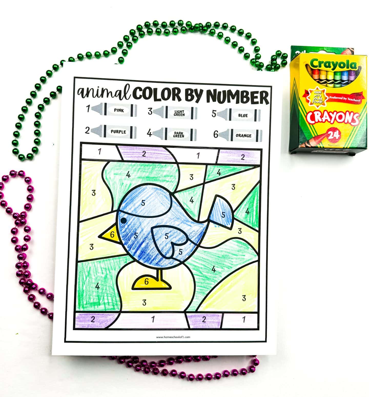 9 Free Animal Color by Number Printables