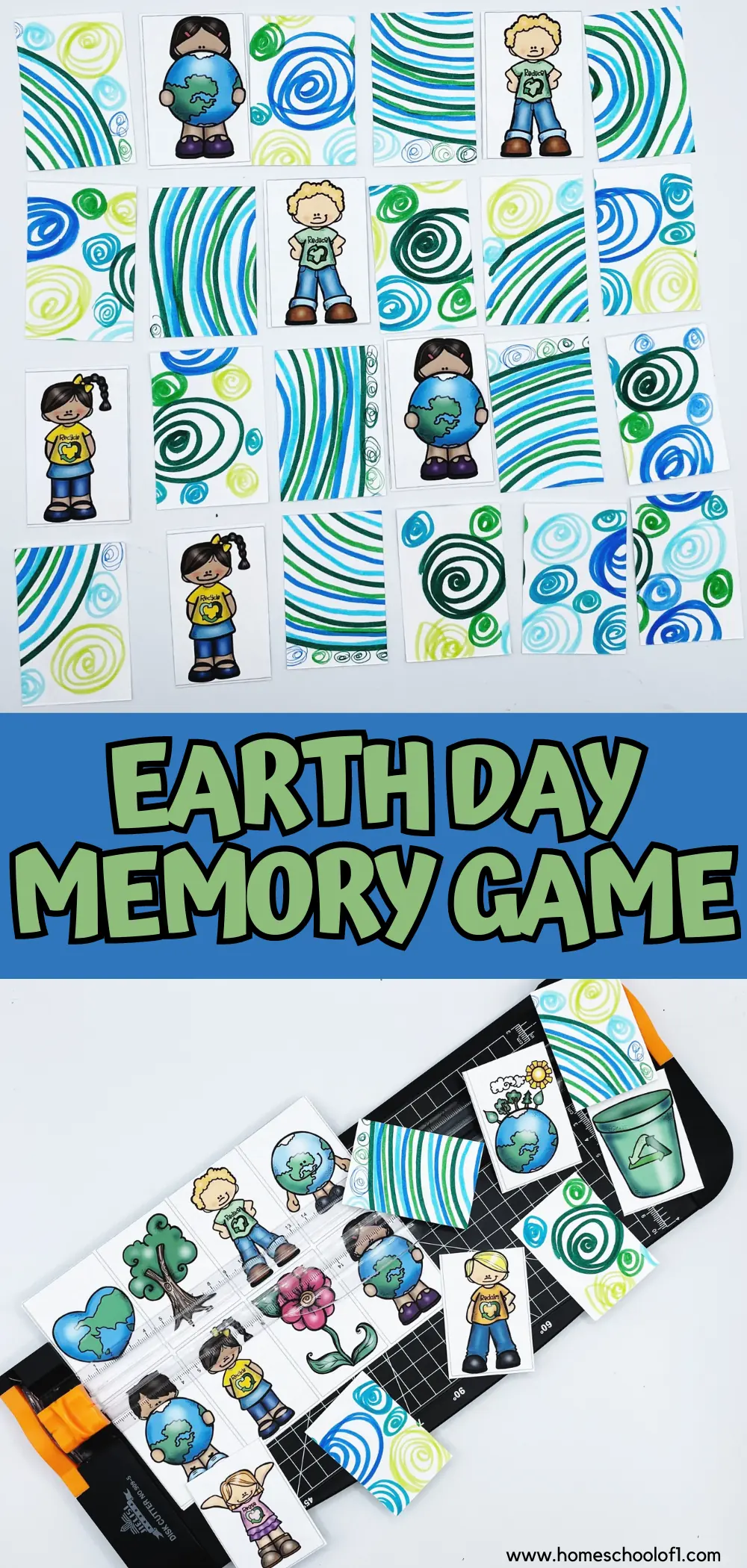 earth day memory game printable