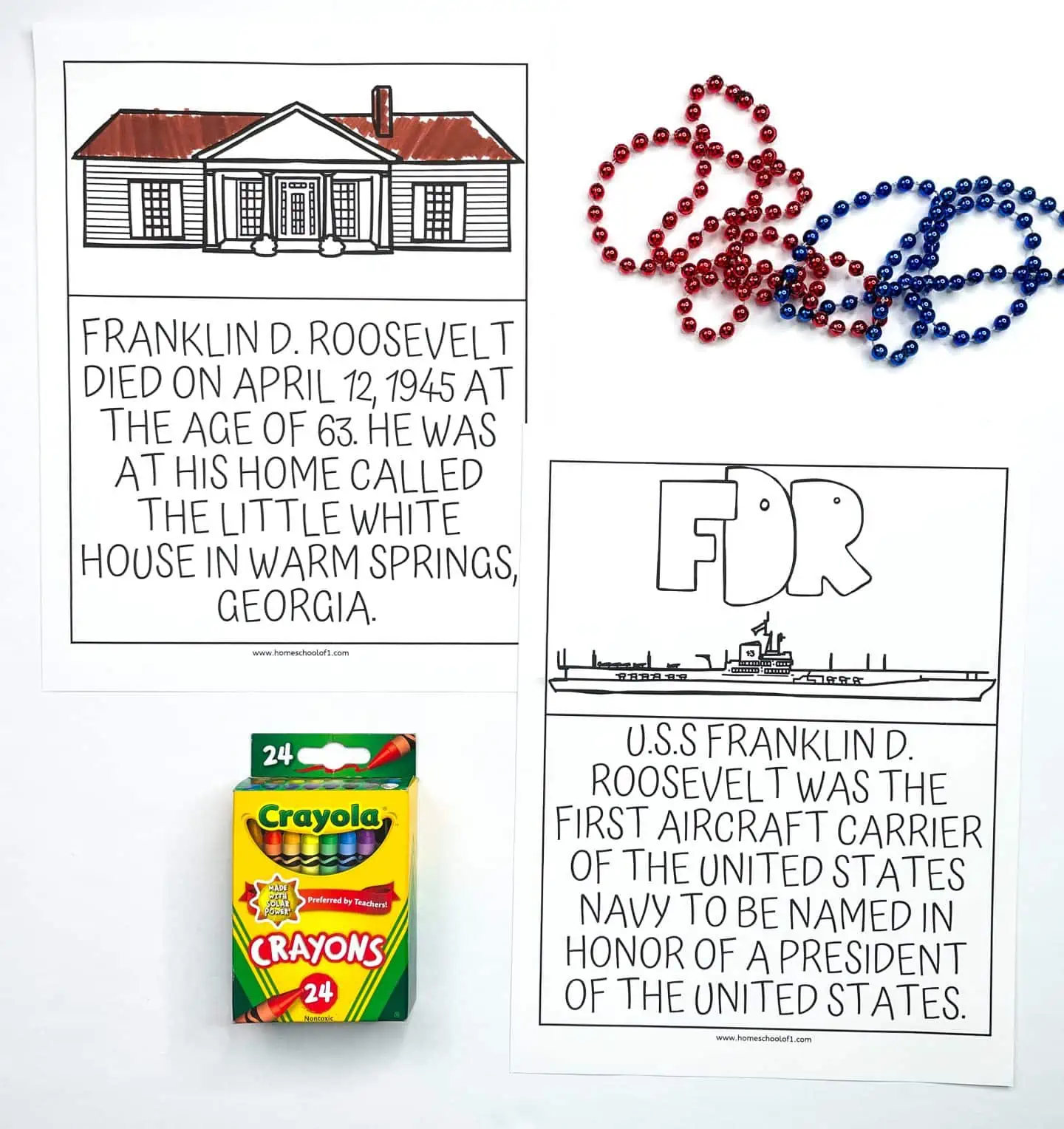 fdr coloring worksheet