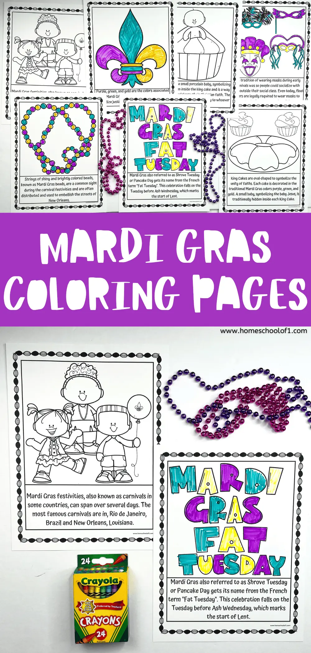 free mardi gras coloring pages