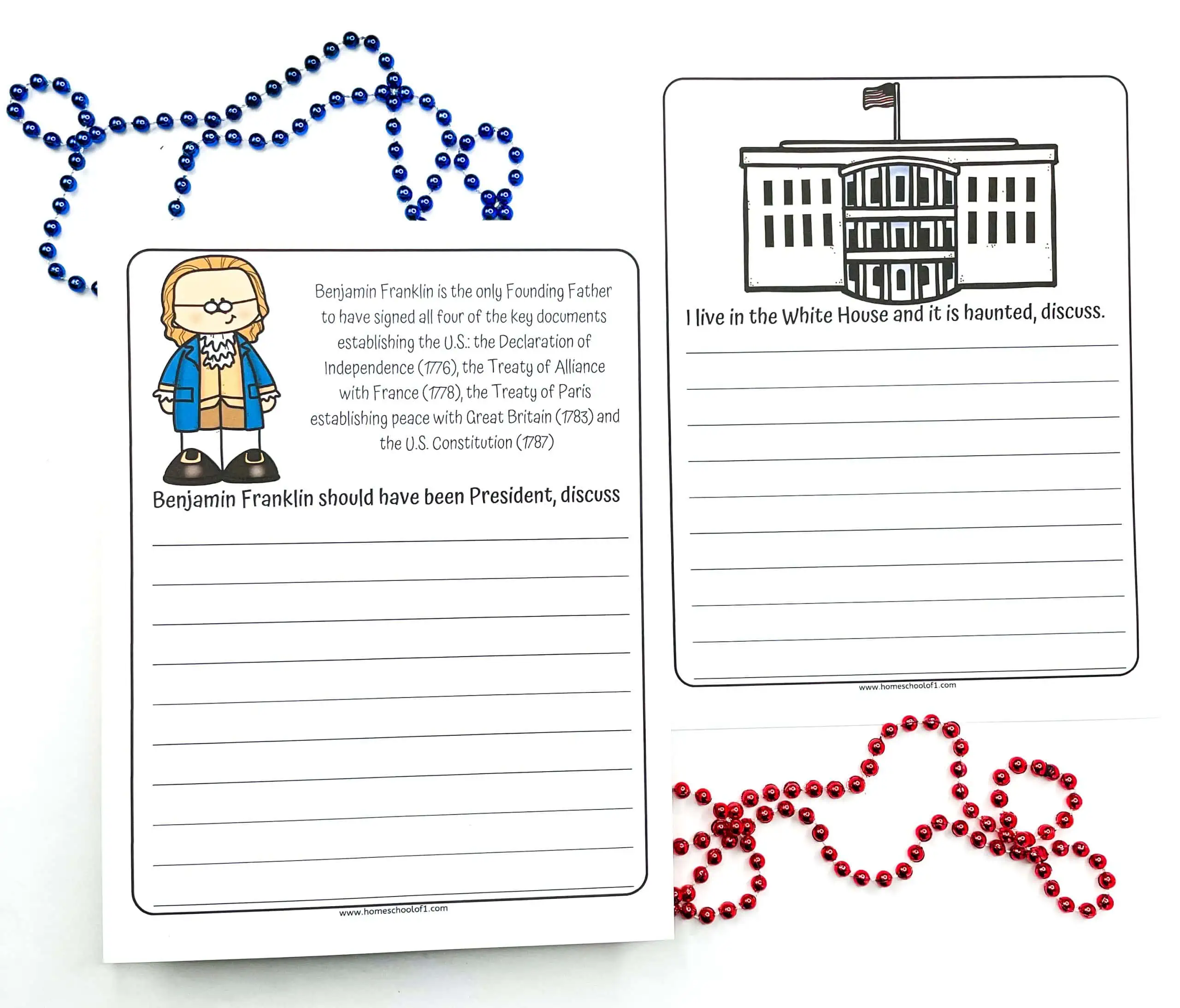 free printable presidents writing prompts