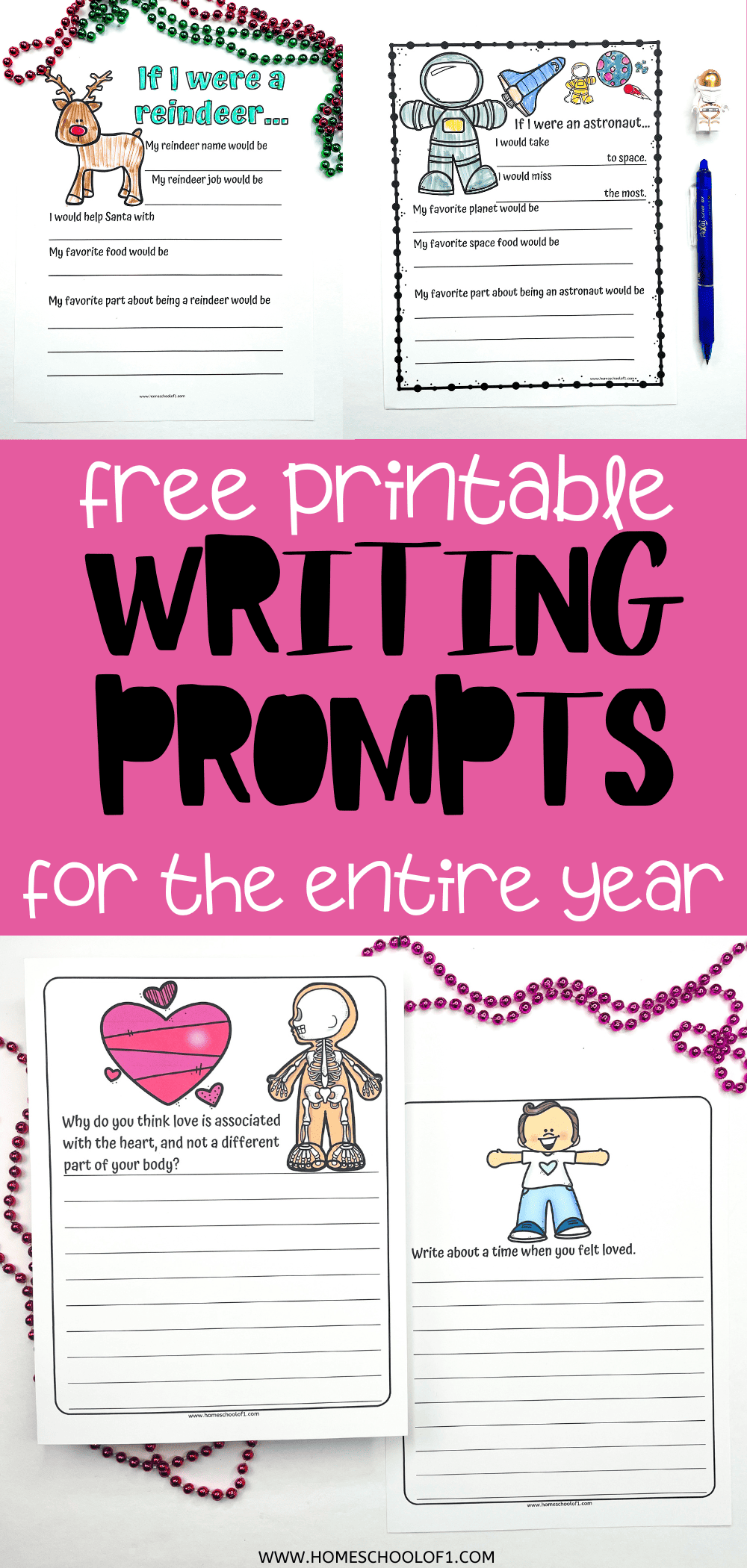 100+ Free Printable Writing Prompts for Kids