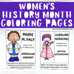 free womens history month coloring pages