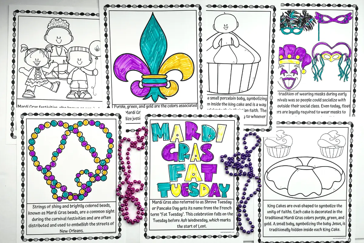 mardi gras coloring pages free printable