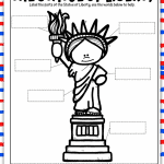 statue of liberty labelling worksheet