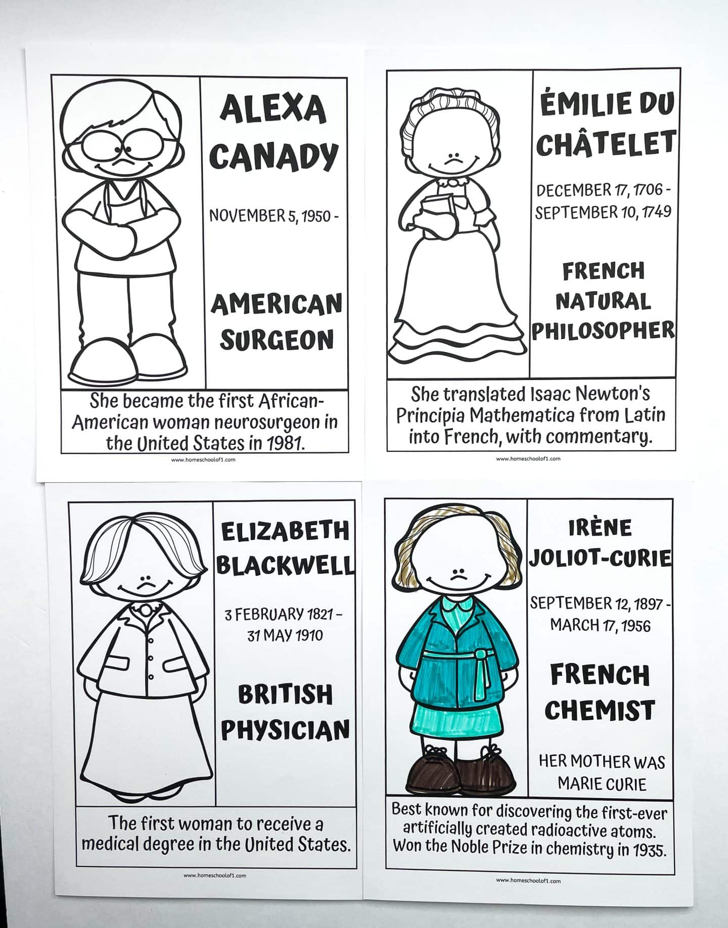 women in history coloring pages