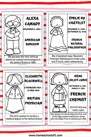 15 Free Women's History Month Coloring Pages - Homeschool of 1