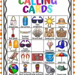 SUMMER BINGO CALLING CARDS