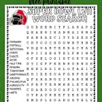 SUPER BOWL WORD SEARCH