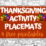 THANKSGIVING PRINTABLE PLACEMATS