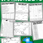 asia worksheets