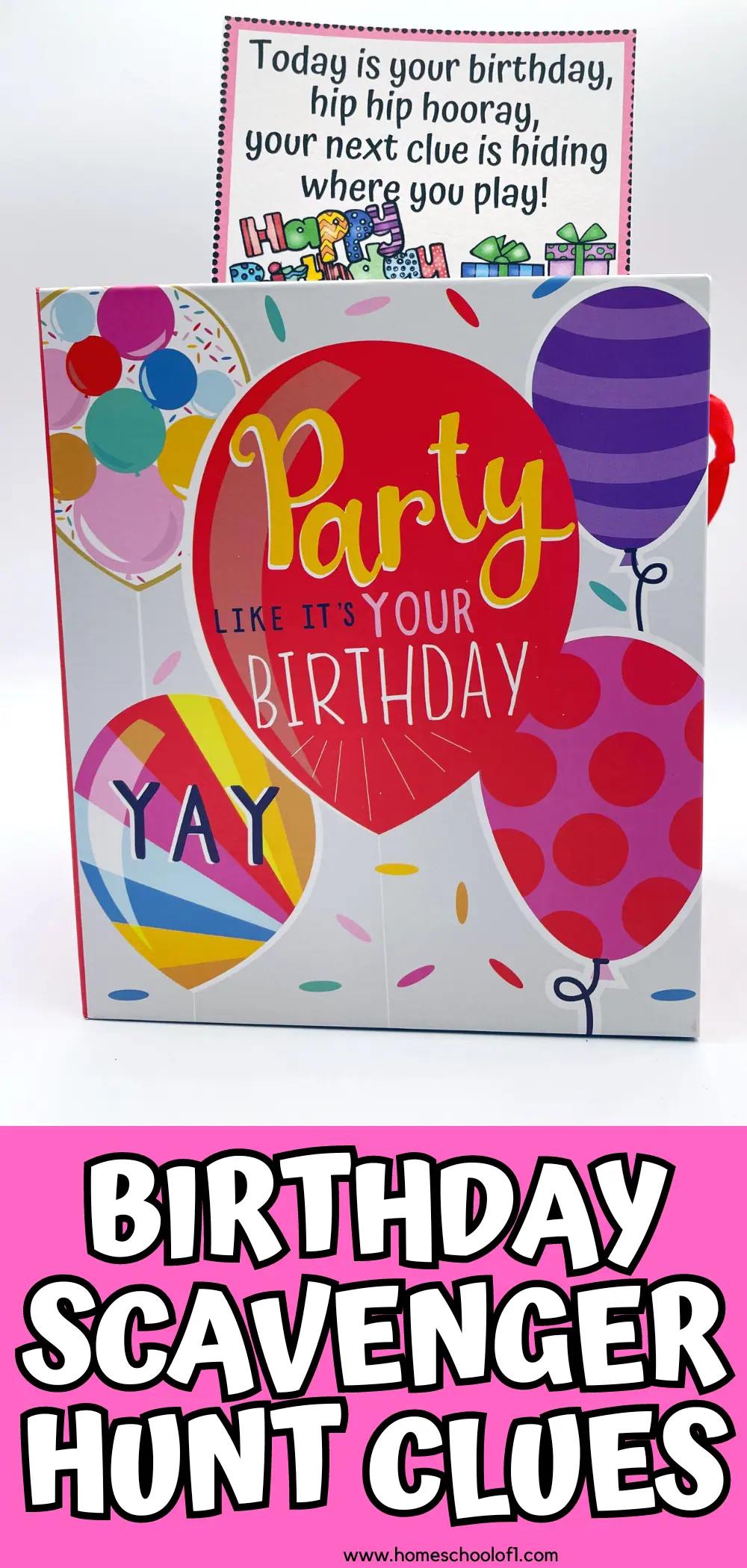 birthday scavenger hunt clues printable