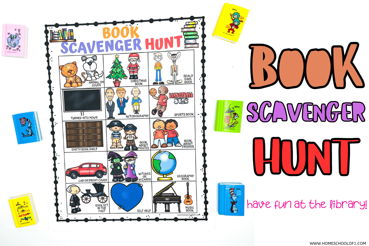 Free Book Scavenger Hunt Printable | Great For The Library