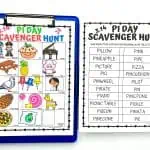 pi day scavenger hunt free printables