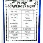 pi day scavenger hunt pdf