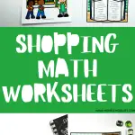 shopping math worksheets