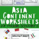 asia continent worksheets