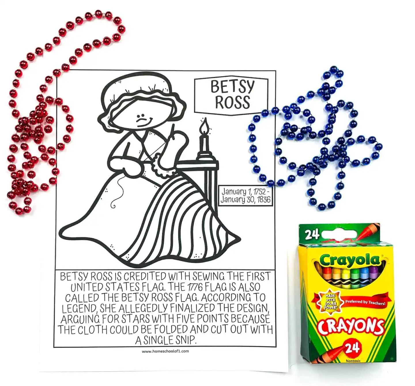 betsy ross coloring page