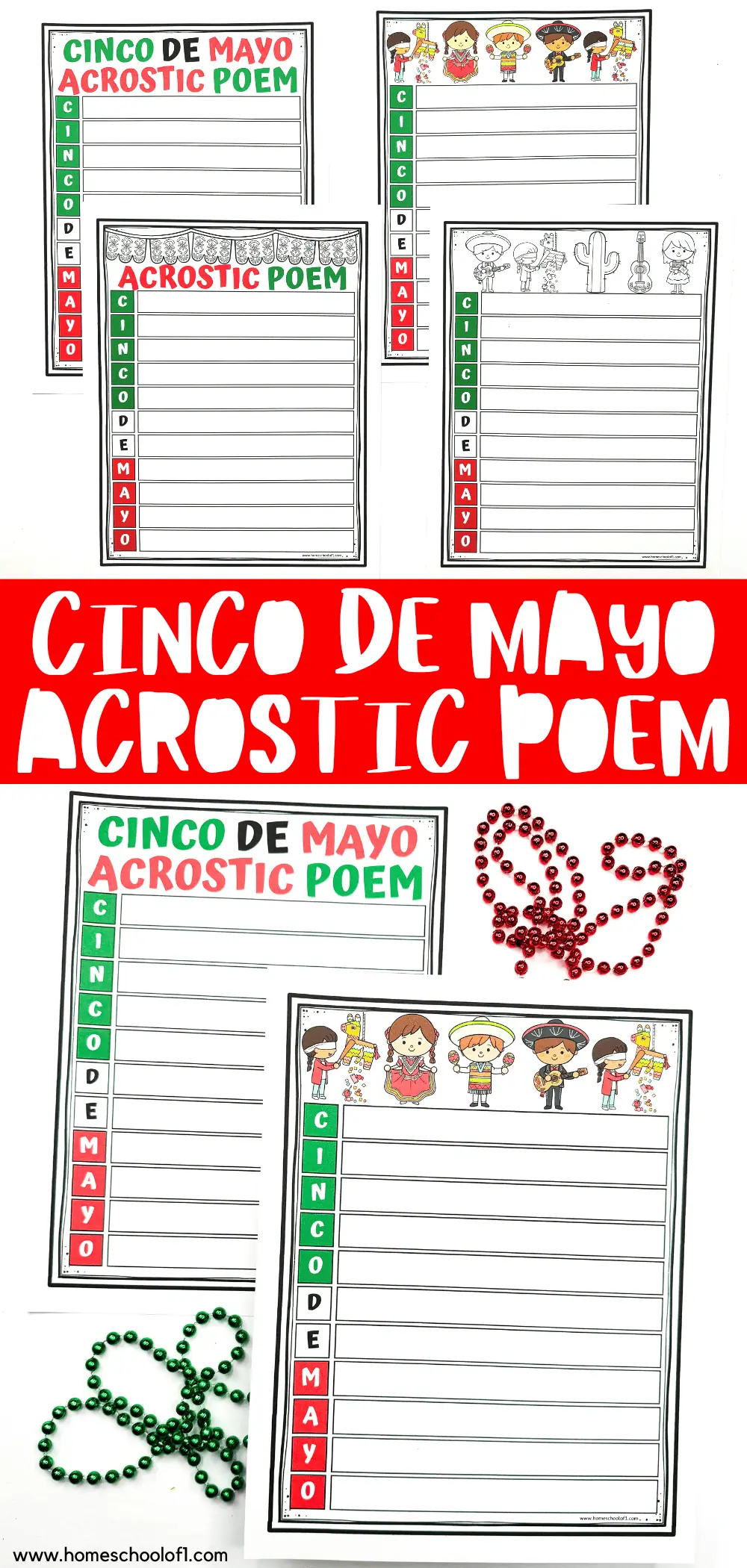 cinco de mayo acrostic poem templates