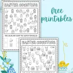 easter counting worksheets