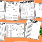 free africa worksheets