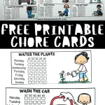 free printable chore cards