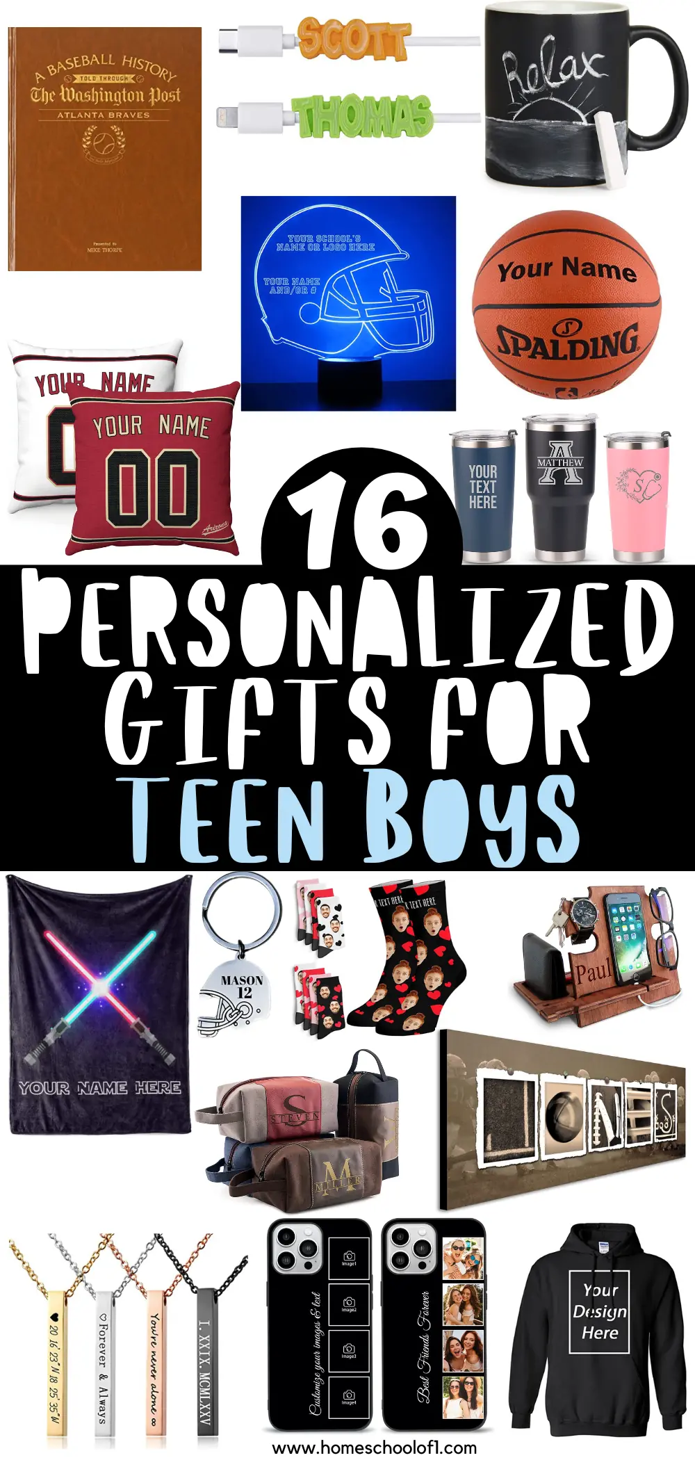 personalized gifts for teen boys