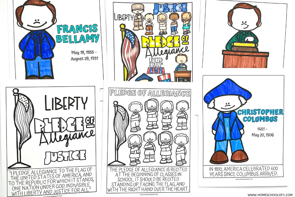 pledge of allegiance worksheets