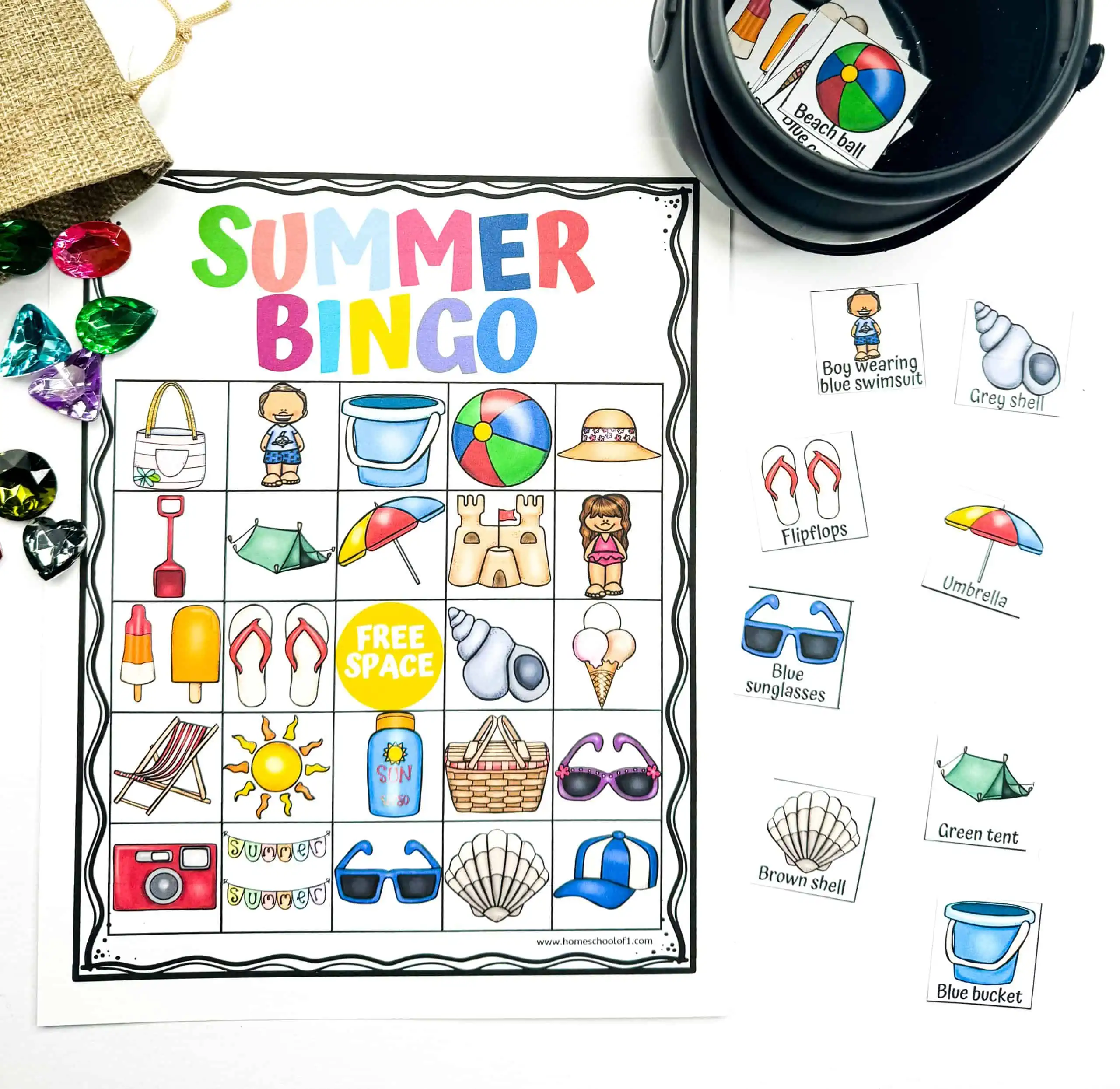 SUMMER BINGO FOR KIDS