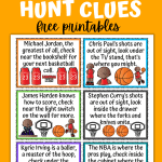 basketball themed scavenger hunt