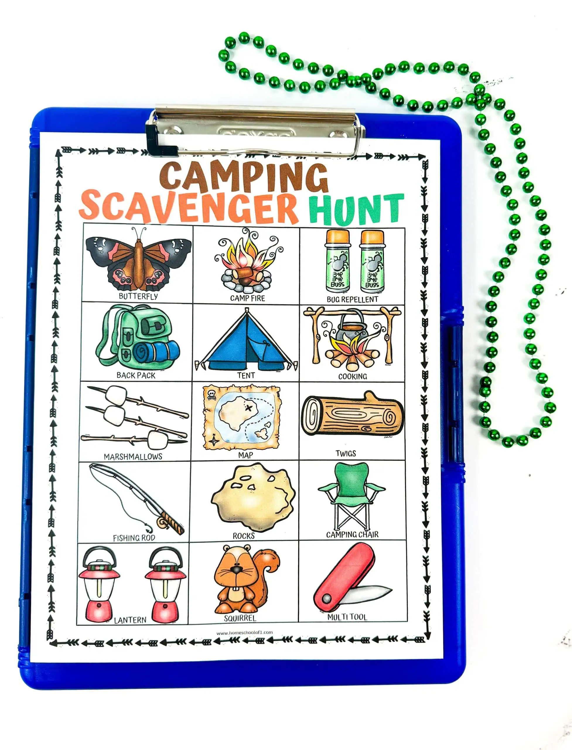 camping scavenger hunt