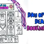 day of the dead bookmark printables