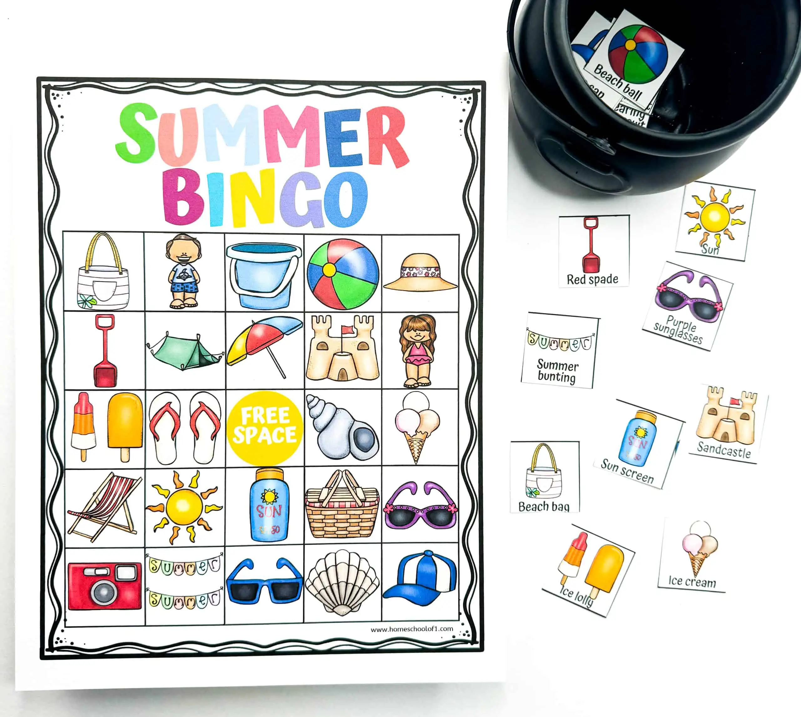 free summer bingo printable