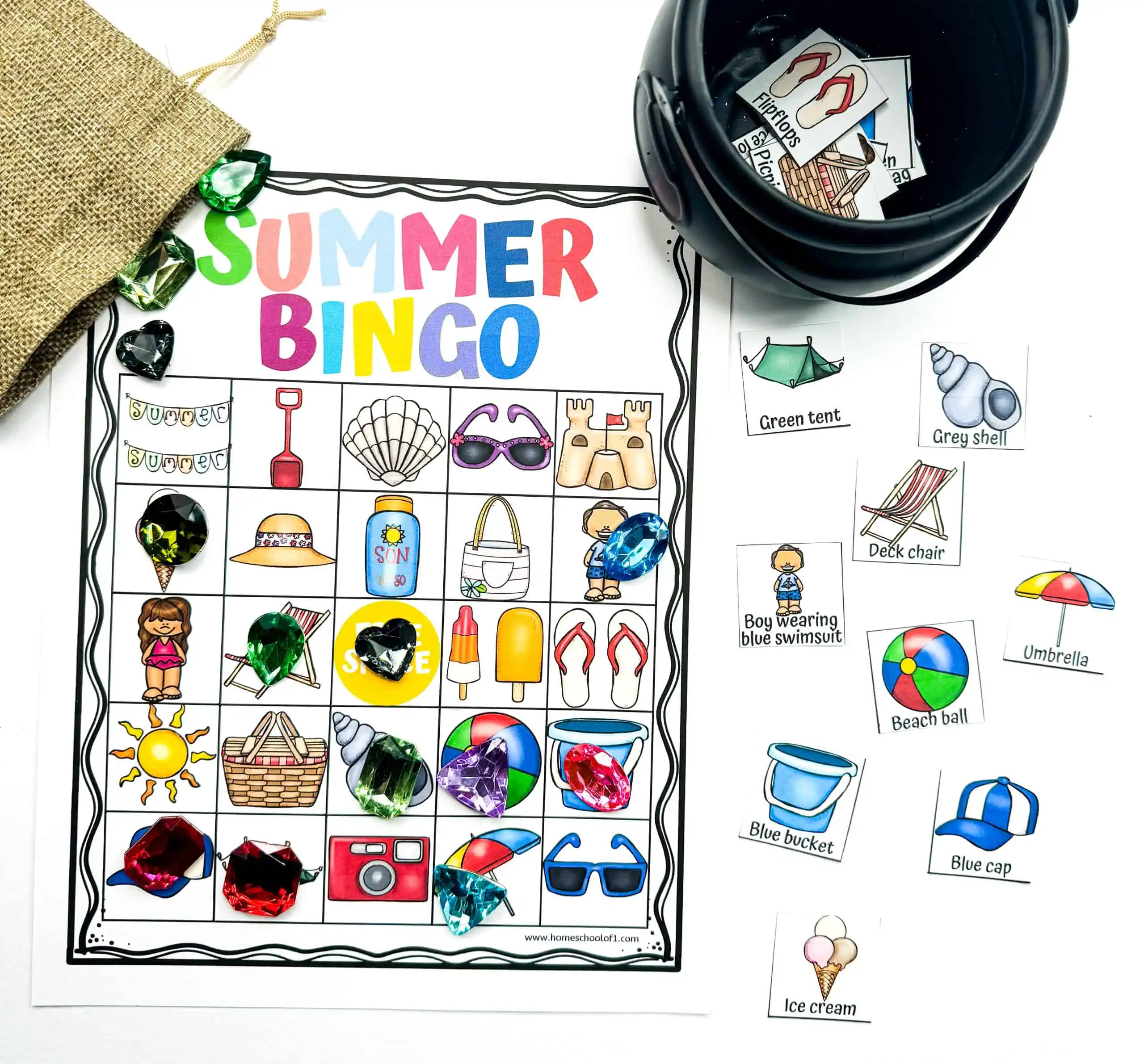 summer bingo cards