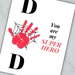 Father's Day handprints Web Story Poster