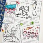 astronaut coloring sheets