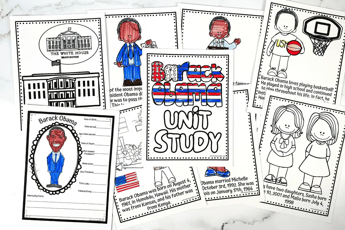 Barack Obama Worksheets For Kids