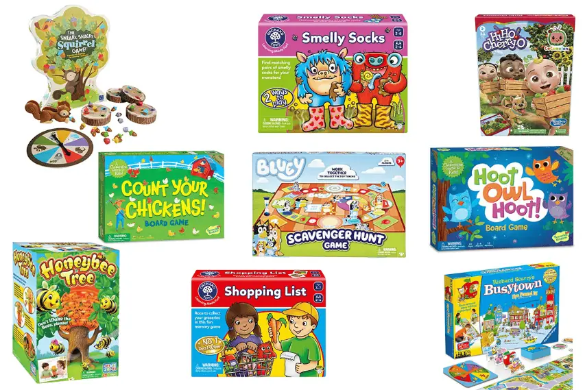 best board games for 3 year olds