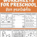 chicken worksheets for preschoolers