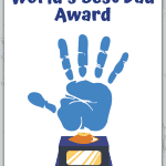 father's day handprint award