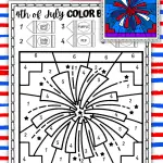 fireworks coloring by number